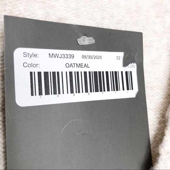 Le Lis Cropped cardigan Oatmeal Cream V neck Button Down Relax Womens Size Small - Picture 6 of 13